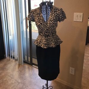 White House Black Market Peplum Dress 00